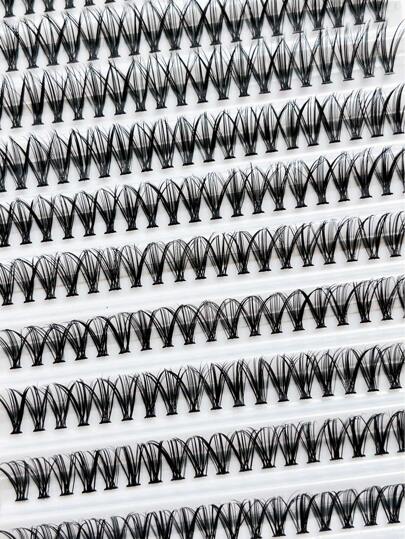 10 排 120 簇睫毛，20D 全卷翘睫毛，自然外观单长 DIY 假睫毛 睫毛簇，睫毛簇，单根睫毛，睫毛，假睫毛