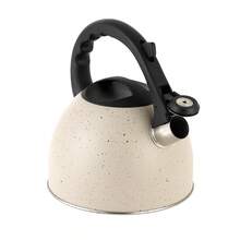 不銹鋼水壺,新設計餐飲&超級市場哨子水壺 - 米色 - 查看 4