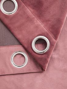 Velvet Warm Polyester Curtains, One Piece - Red Violet - View 8