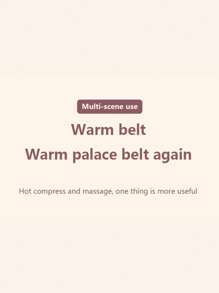 1件全新振動加熱舒緩腰帶,熱敷暖和的子宮帶經期神器,電熱腰部保護子宮帶 - 粉色 - 查看 7