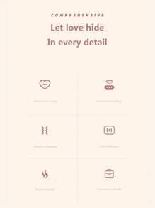 1件全新振動加熱舒緩腰帶,熱敷暖和的子宮帶經期神器,電熱腰部保護子宮帶 - 粉色 - 查看 6