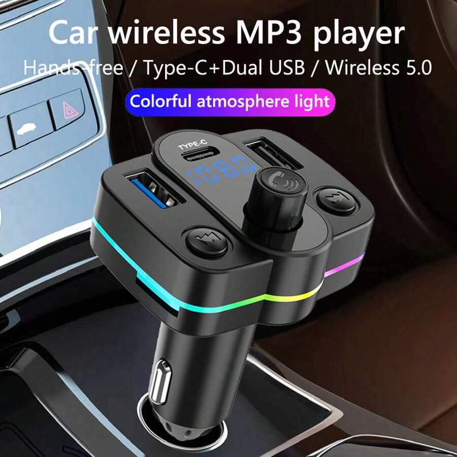 Car FM Transmitter Support TF Card USB Flash Drive Car Music MP3 Player