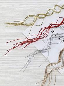 1 件/4 件/8 件人造闪光植物枝，可爱的圣诞树装饰，适用于人造花、圣诞节、婚礼、派对装饰、礼物、圣诞花环、藤蔓 DIY 装饰配件 - 金色 - 查看 6