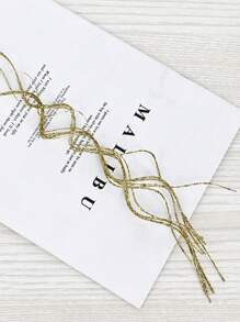 1 件/4 件/8 件人造闪光植物枝，可爱的圣诞树装饰，适用于人造花、圣诞节、婚礼、派对装饰、礼物、圣诞花环、藤蔓 DIY 装饰配件 - 金色 - 查看 3