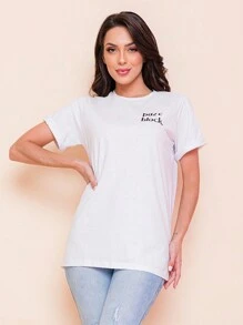 Women T-Shirts - 白色 - 查看 3