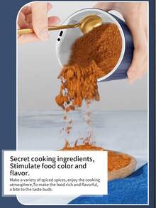 1入組100克容量電動咖啡研磨機帶適用於美國插座,藍色的現代設計,合適的適用於家庭,辦公室,野餐,戶外使用 - 黑色 - 查看 6