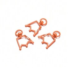 5pcs/pack Enamel Crown Keychain Diy Handmade Jewelry Pendant Accessory - one-size - View 16