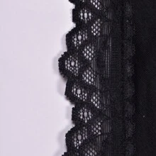 Váy ngủ & áo ngủ Nữ Tương phản ren Thanh lịch Gợi cảm - màu đen - Xem 6