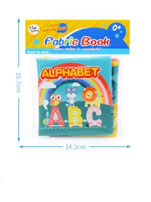 1 套 ABC-Z 字母软布婴儿书玩具，节日圣诞礼物儿童书籍，圣诞礼物儿童，婴儿书，书籍，婴儿玩具，Abc - 彩色 - 查看 5