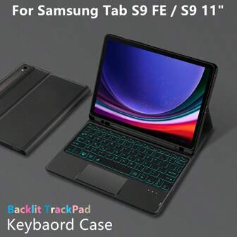 Backlit TrackPad Keyboard Case Cover Compatible With Samsung Galaxy Tab S9 11 inch S9 FE 10.9" 2023 X710 X716 X616 B/U Tablet Magnetic separation Smart TouchPad Keyboards
