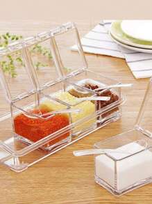 Multipurpose Condiment Storage Organizer Spice Rack - Verschiedenfarbig - Übersicht 4