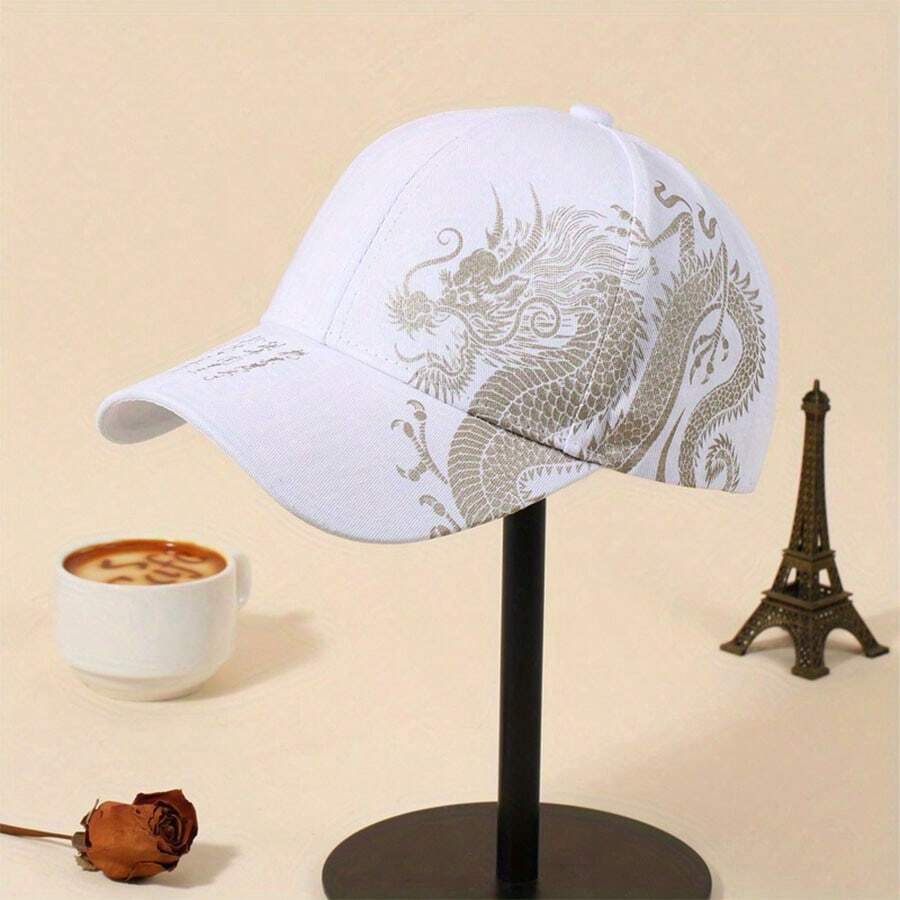 1pc Fashionable Unisex Outdoor Sports Baseball Cap - Beige - View 1