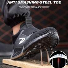 Men's & Women's Fashionable, Anti-smashing, Anti-stabbing, Breathable, Slip-resistant, Shock-absorbing, Steel Toe, Outdoor, Cushioning Safety Shoes For Work, Hiking, Mountain Climbing