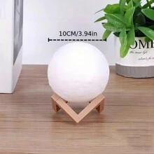 1入組月亮夜燈 3d暖/冷白led 夜燈,適用於兒童房、女孩禮物、節日裝飾和兒童節禮物 - 非常適合卧室裝飾 - 白色 - 查看 7