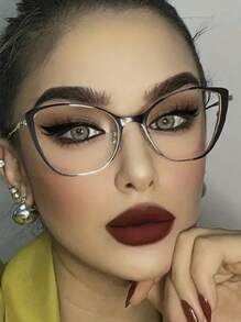 Kính mắt nữ Trang trí Mắt mèo - màu đen - Xem 1