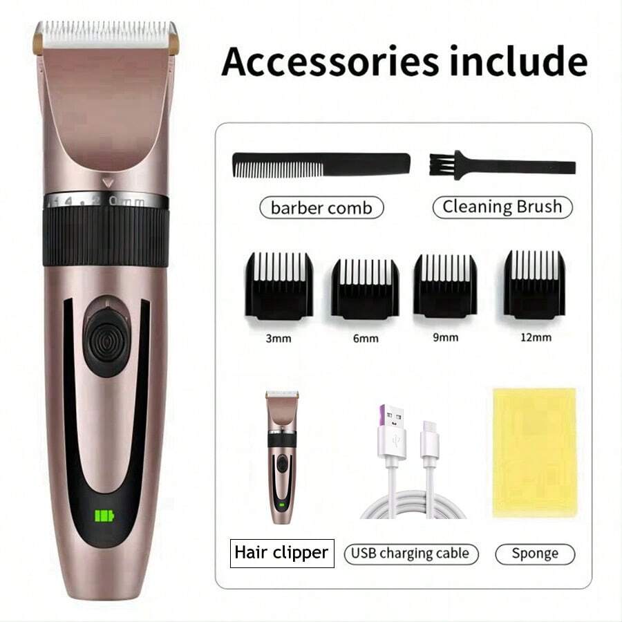 Hair Clippers for Men Professional, Cordless Barber Clippers for Hair