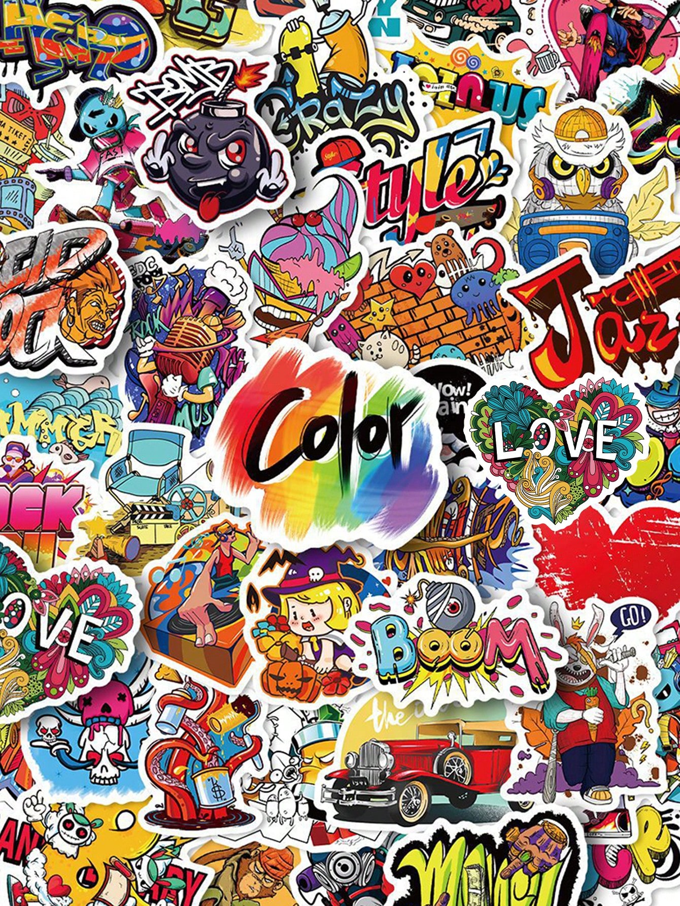 Graffiti グラフィティ ストリート 手描き ペイント ステッカー 大量 Graffiti グラフィティ ストリート 手描き ペイント ステッカー 大量