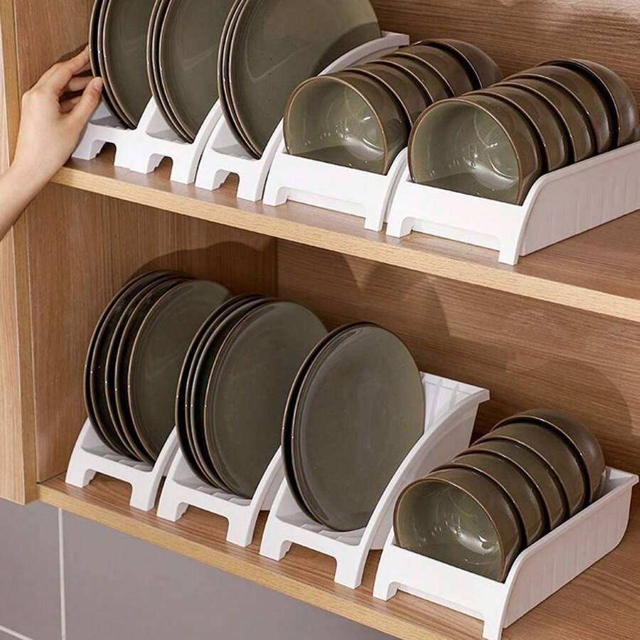 Kitchen Storage Rack Dishware Organizer Drying Rack Multifunctional Cabinet Storage For Plates And Bowls - Plate rack-small size - View 1