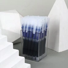 4pcs High Capacity Blue Gel Pen - Blue - View 1