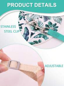 Supet 1 Peça Conjunto De Arnês E Guia Para Animais De Estimação Respirável E Fashion Com Padrão Impresso Para Atividades Ao Ar Livre (adequado Para Coelhos)