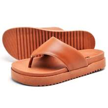 dubuy Women Flip-Flops - Camel - View 4
