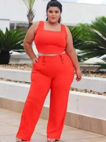 Plus Size Co-Ords - Naranja - Ver 1