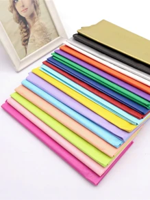 10 tờ Có màu sắc , Chất rắn Gầy Giấy , Lấm tấm Giấy copy , Hoa Giấy gói , Thủ công Gấp giấy , Nhiếp ảnh Bối cảnh , Giấy Gói Quà - Vàng - Xem 2