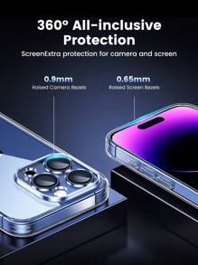 UGREEN 晶瑩剔透原廠保護透明 相容 iPhone 15 系列 - 無色 - 查看 7