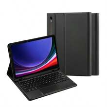 西班牙式觸控板鍵盤套,適用於三星galaxy Tab S9 11英寸 S9 Fe 10.9" 2023 X710 X716 X616 B/u平板電腦,磁分離智慧觸控板鍵盤保護套 - 黑色-西班牙語佈局 - 查看 9