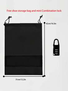 大容量多層間聚酯旅行背包,具有色塊設計,適合旅遊和戶外活動 - 黑色 - 查看 7