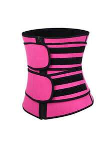 Cinturón ajustable de cintura para mujer, moldeador para ejercicios posparto, cinturilla de corsé,moldeador de cuerpo adelgazaste - Rosa - Ver 1