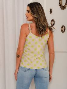 Women Tank Tops & Camis - 芥末黃 - 查看 4