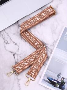 1入可調式卡其色刺繡包帶，適用於手提包/肩背包/斜跨包，時尚耐用 - 卡其色 - 查看 4