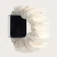 1 Pieza Banda De Cabello De Malla Doble Estrella Elástica Y Banda De Reloj De Manzana Compatible Con Apple Watch Series Ultra/se/8/7/6/5/4/3/2/1, 49/45/44/42/41/40/38mm