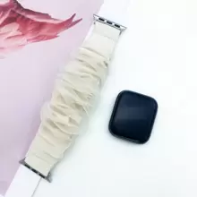 1 Pieza Banda De Cabello De Malla Doble Estrella Elástica Y Banda De Reloj De Manzana Compatible Con Apple Watch Series Ultra/se/8/7/6/5/4/3/2/1, 49/45/44/42/41/40/38mm