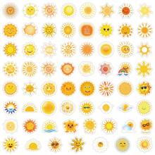 60張陽光塗鴉防水貼紙,適用於行李箱、水杯、摩托車、手提電腦、頭盔、桌面、滑板等