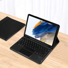 背光触控板键盘保护套书式保护套适用于 Galaxy Tab A8 10.5 英寸 X200 X205 X205C 平板电脑磁分离智能触控板键盘超薄 - 黑色-英語佈局 - 查看 9