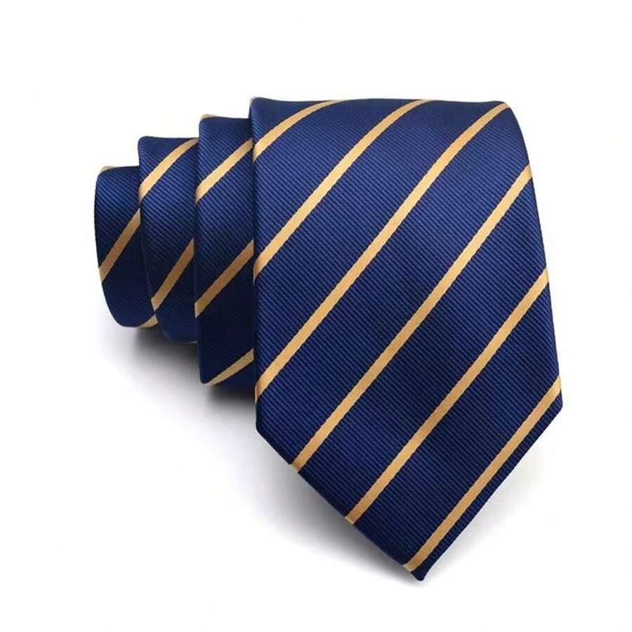 1入8cm寬經典商務領帶,男士婚禮派對用,伴郎領帶,自繫結設計