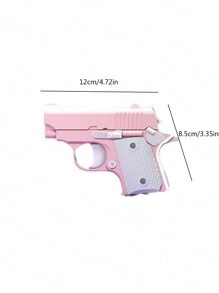 1911自動玩具槍,壓力釋放蘿蔔槍,3d列印手槍和蘿蔔刀(各1支,零件屬於同一系列顏色,隨機顏色) - 粉色 - 查看 3