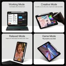 1 件黑色触摸板背光魔术键盘保护套兼容 iPad 10 第 10 代 2022 10.9 英寸 A2696 A2757 A2777 平板电脑 - iPad 第 10 代 10.9 英寸 - 查看 3