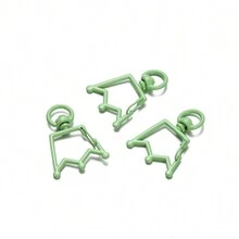 5pcs/pack Enamel Crown Keychain Diy Handmade Jewelry Pendant Accessory - one-size - View 15