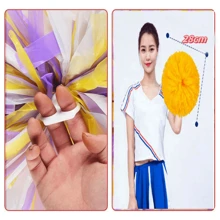 Matte Finish Large-sized Encrypted Ring, Purple & Yellow, Party Decoration - Multicolor - View 3