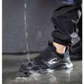 Men's & Women's Fashionable, Anti-smashing, Anti-stabbing, Breathable, Slip-resistant, Shock-absorbing, Steel Toe, Outdoor, Cushioning Safety Shoes For Work, Hiking, Mountain Climbing