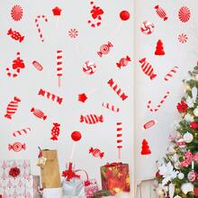 耐用的萬聖節墊子地板貼紙、聖誕節掛壁貼紙、聖誕節掛壁貼紙、圣诞糖果地贴纸,糖果乐园裝飾