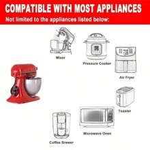 6 件裝電線整理器、升級版電器電線整理器、電線固定器、電線包裝器、電線固定器、電器繞線器、空氣炸鍋、咖啡機、攪拌機、高壓鍋、烤麵包機 - 黑色 - 查看 7