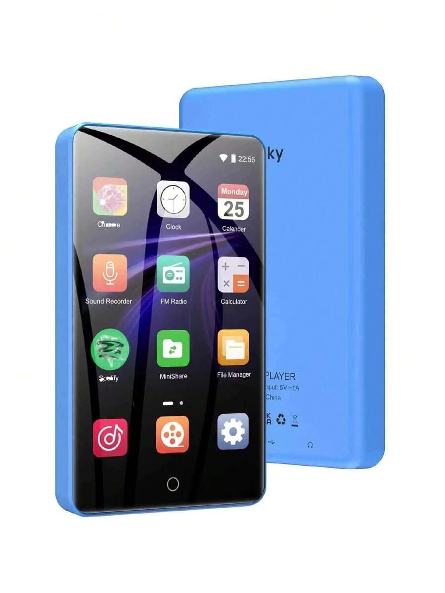 Portable Music Player with WiFi 3.5 inch 1080P Full Touch Screen MP3/MP4 - Blue - View 1