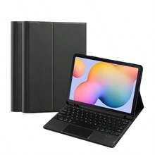 西班牙語軌跡板鍵盤套裝，適用於三星Galaxy Tab S6 Lite 10.4英寸P610 P613 P615 P618 P619平板電腦，具磁性分離功能的智能觸控板鍵盤 - 黑色-西班牙語佈局 - 查看 9