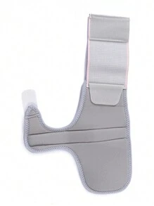 1pc Rubberized Wrist Support Wrap With Thumb & Palm Protection, Pressure Relief, Steel Plate Support Gym Gym Wristbands Accessories - Grey - View 4