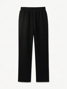 Tween Boys' Casual Sports Pants With Pockets For Exercise And Running - Black - View 2
