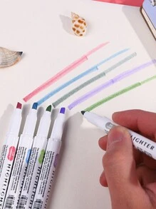 5入組學生文具筆記本荧光笔,多色可選 - 彩色 - 查看 8